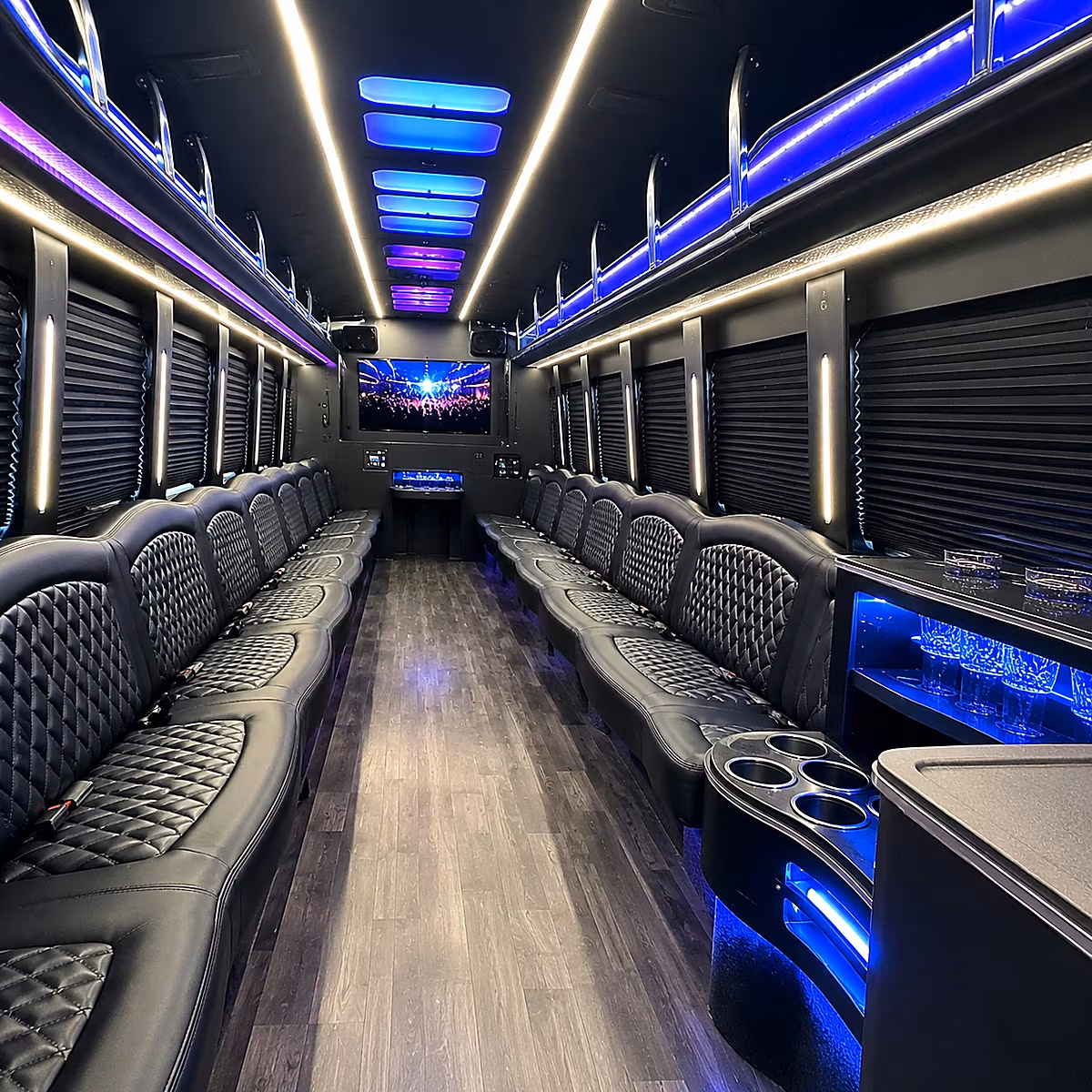 iowa city party bus rentals inside
