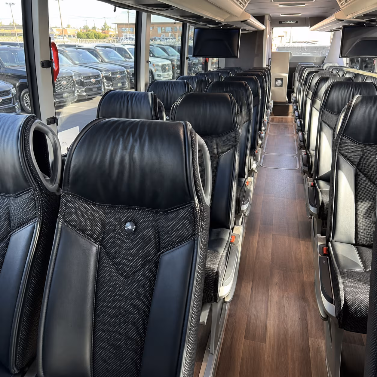 iowa city school event transportation onboard seating